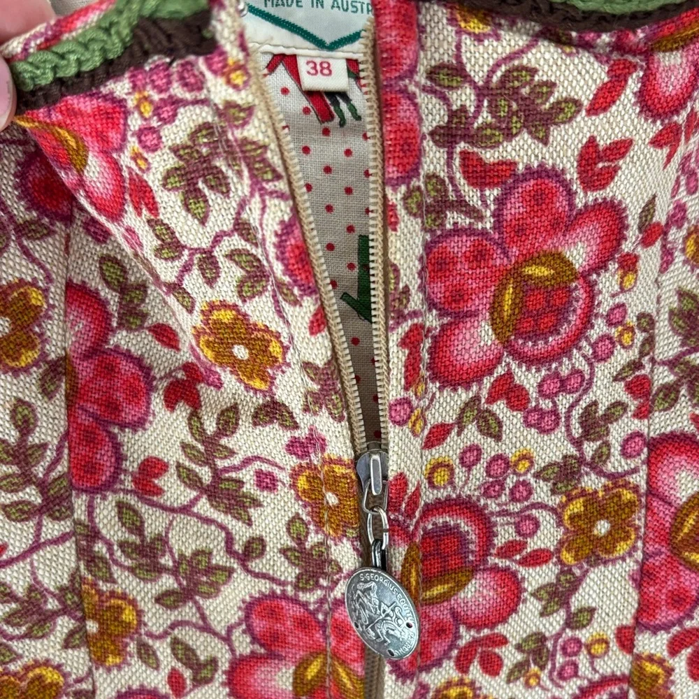 Lovely Vintage Dirndl Mini Dress - Picture 4 of 7